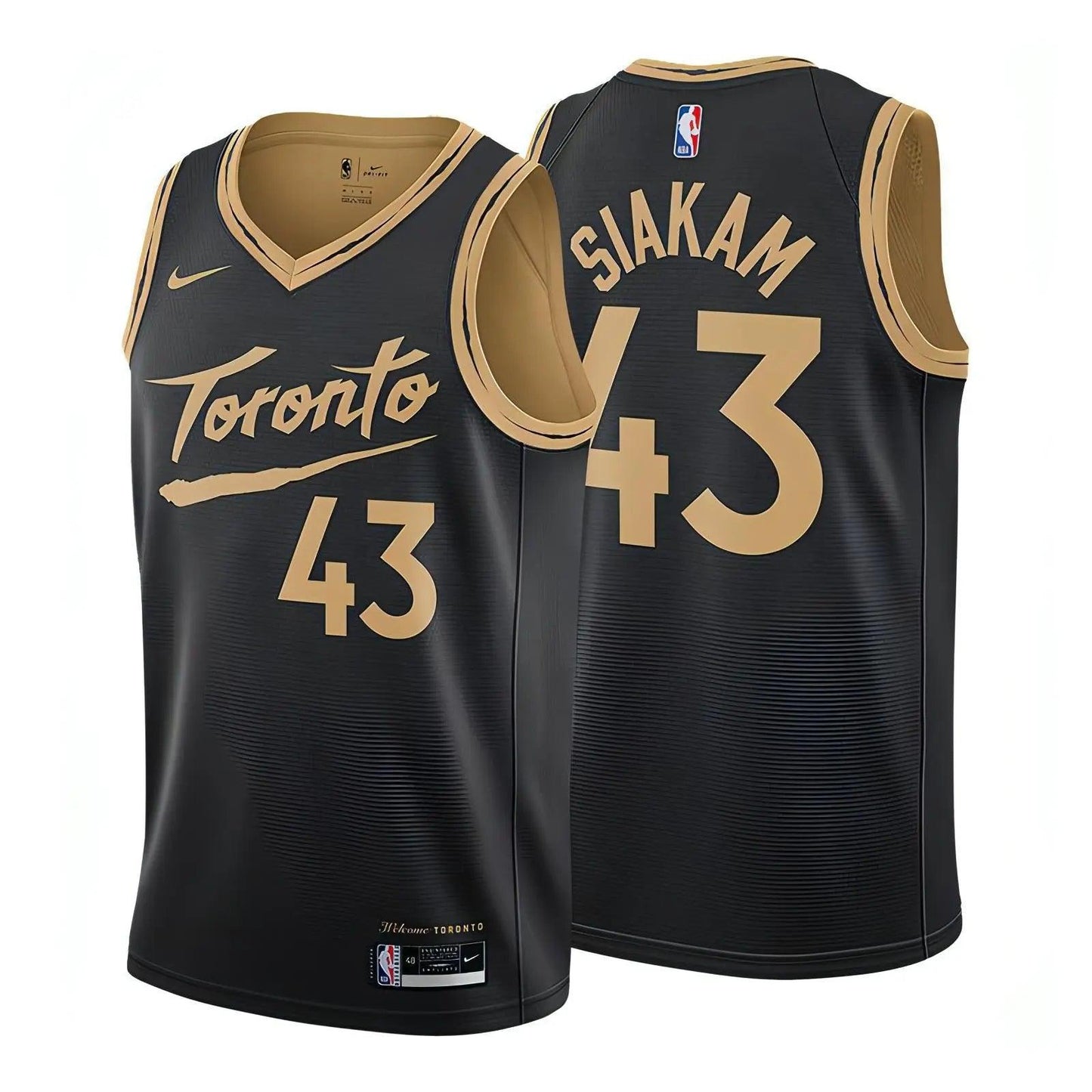 Men's Toronto Raptors Pascal Siakam Fanatics Branded Black 2021/22 Fast Break Replica Jersey - City Edition - UnitedStatesTesting